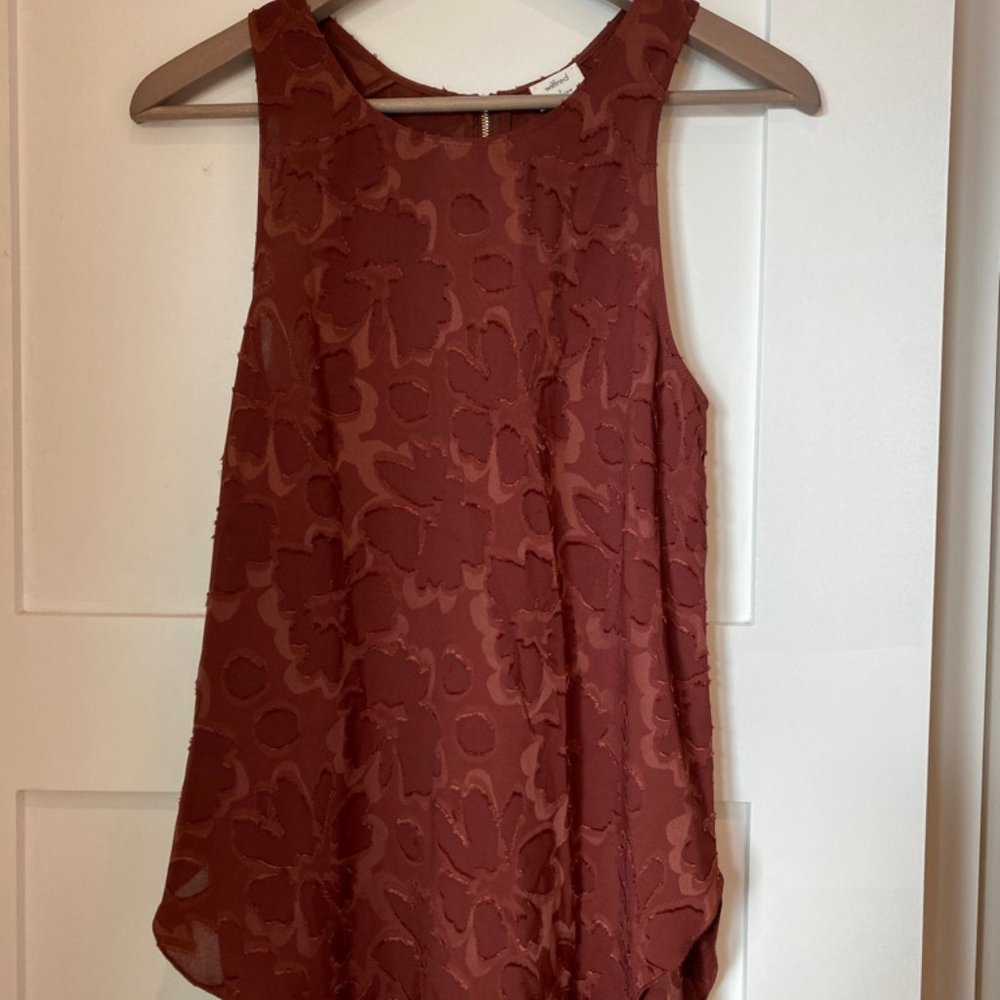 Aritzia Wilfred‎ Sevres Blouse 'Truffle' Size S